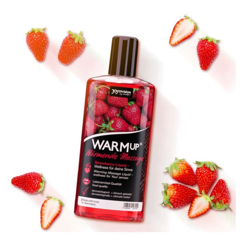 Huile de massage chauffante fraise (150 ml)
