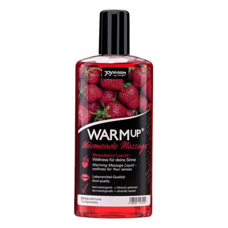 Huile de massage chauffante fraise (150 ml)