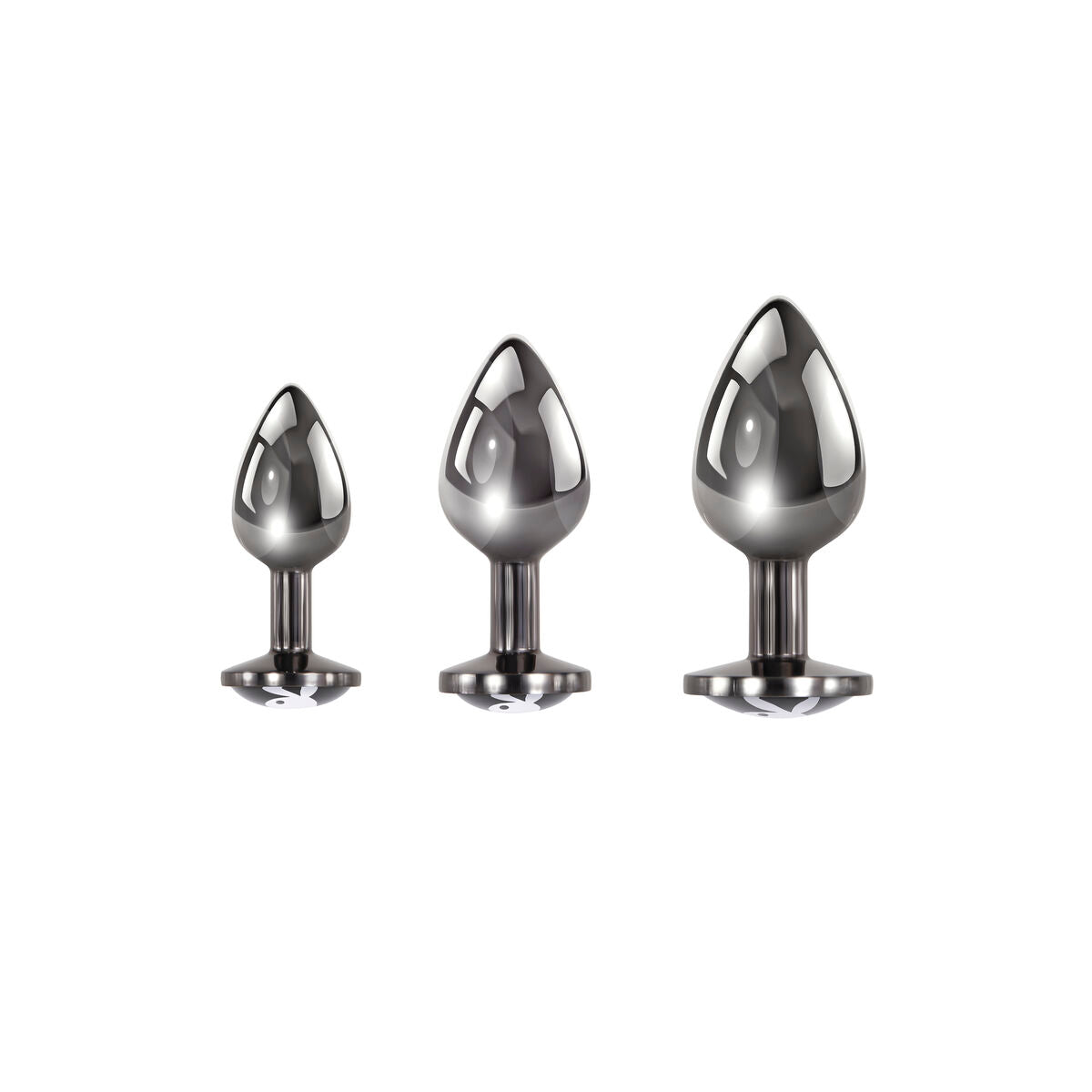 Ensemble Plugs Anaux Playboy Argentés
