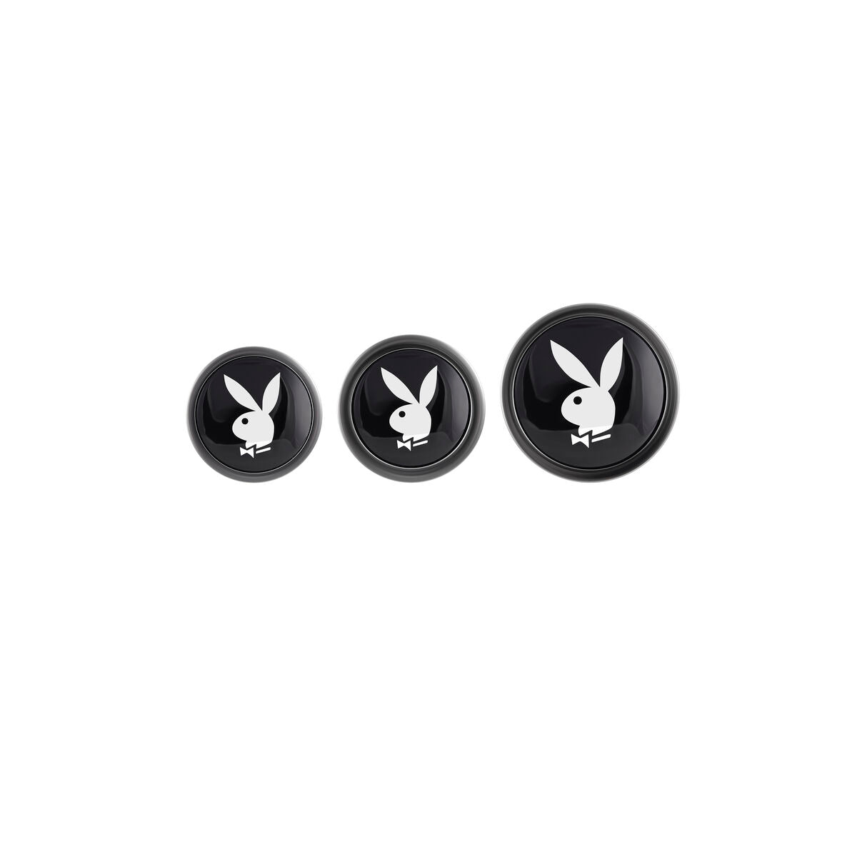 Ensemble Plugs Anaux Playboy Argentés