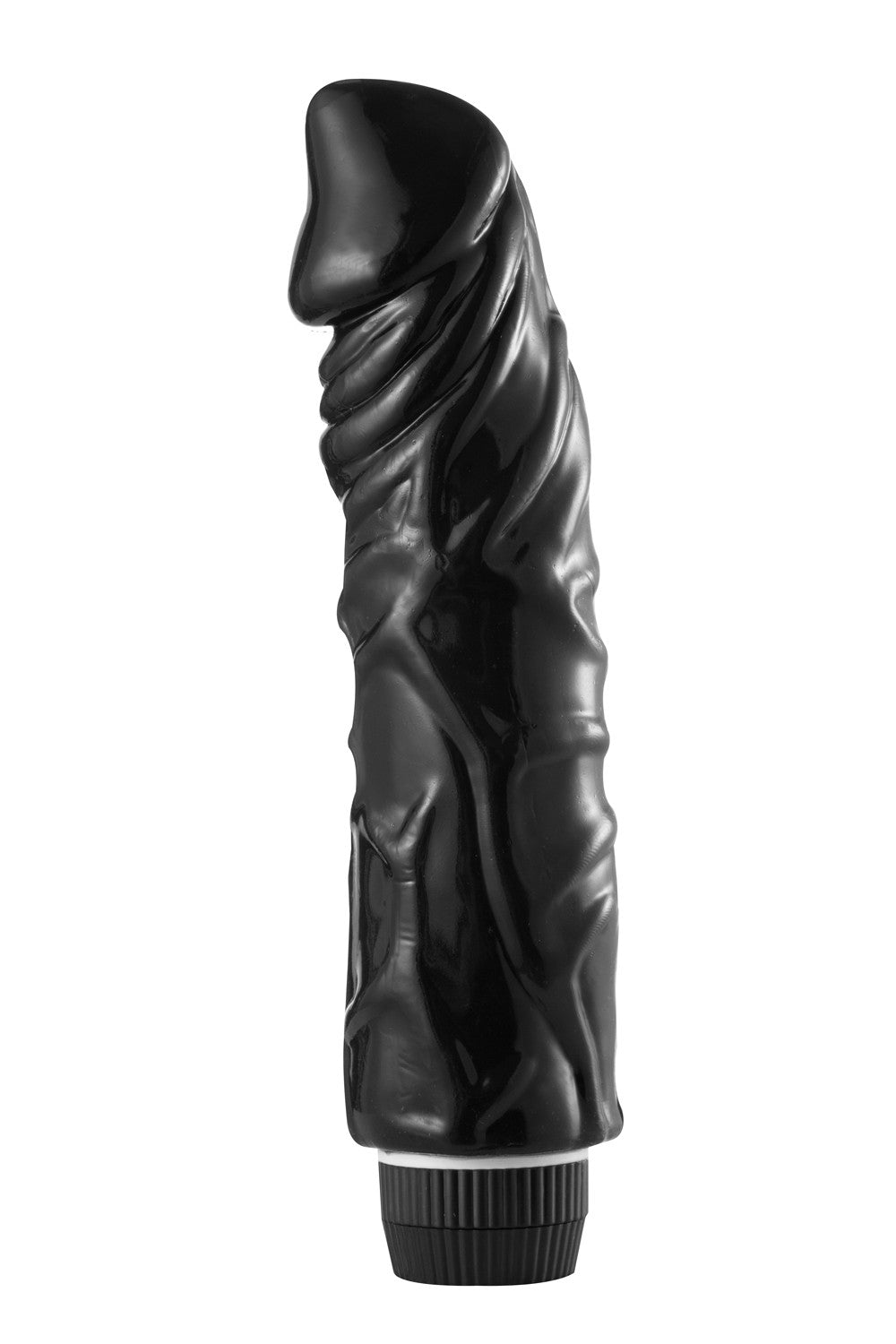 Vibromasseur réalise noir de 22 cm veiné