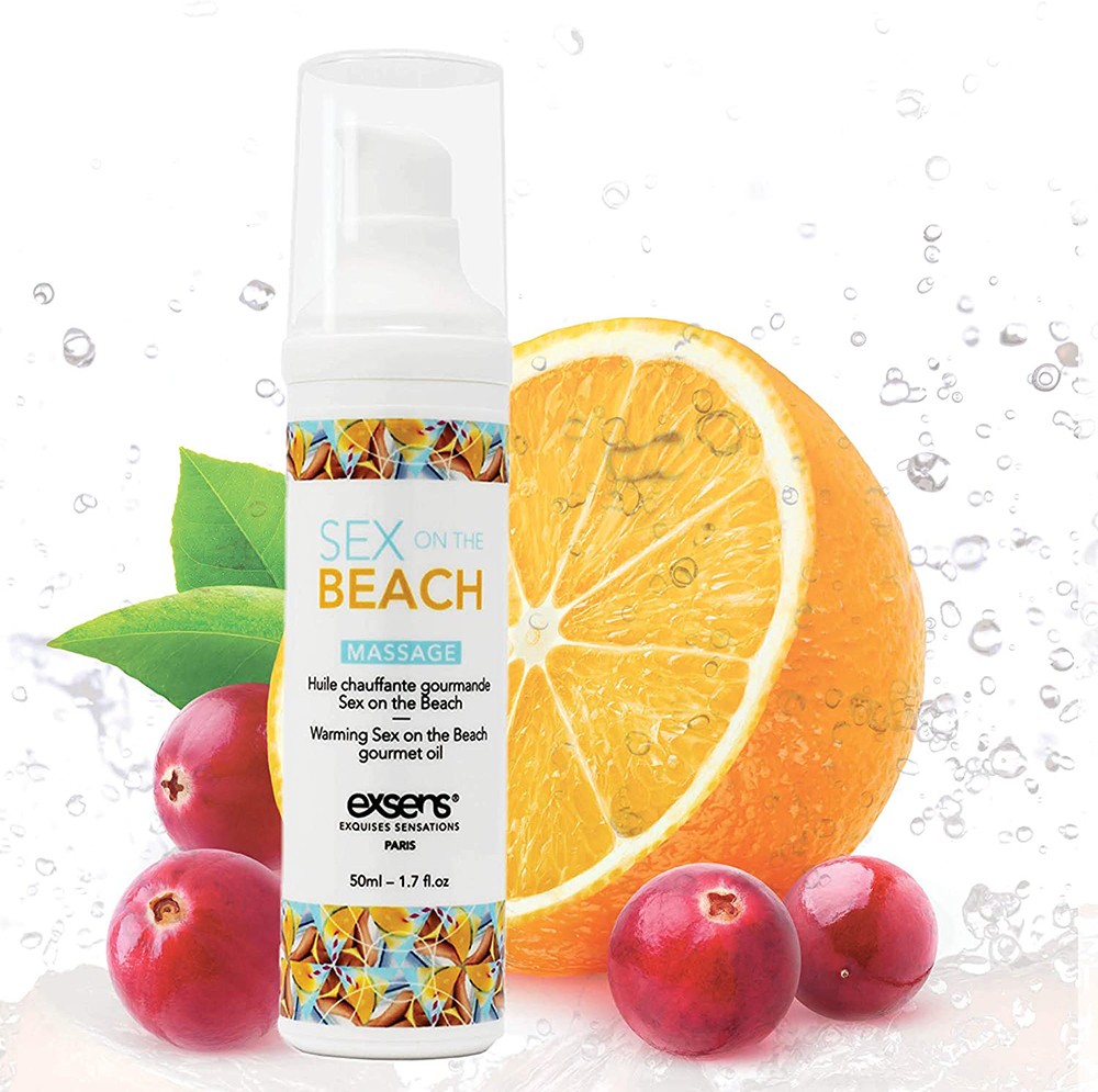 Huile de massage chauffante et gourmande – Sex On The Beach – 50 ml