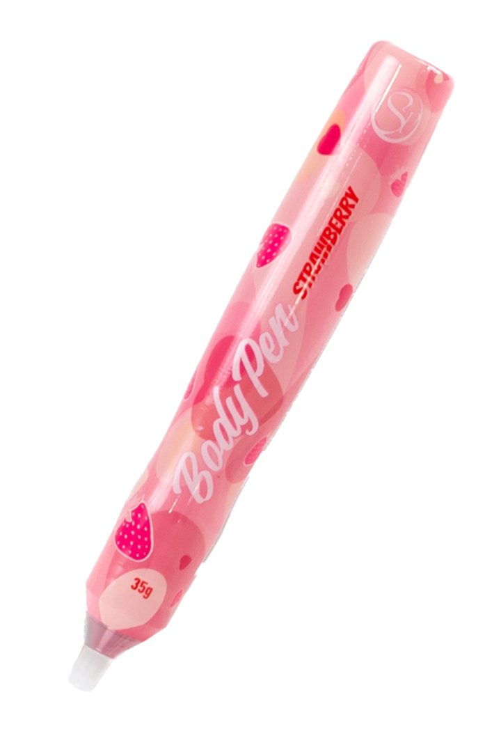 Stylo corporel bodypaint comestible fraise