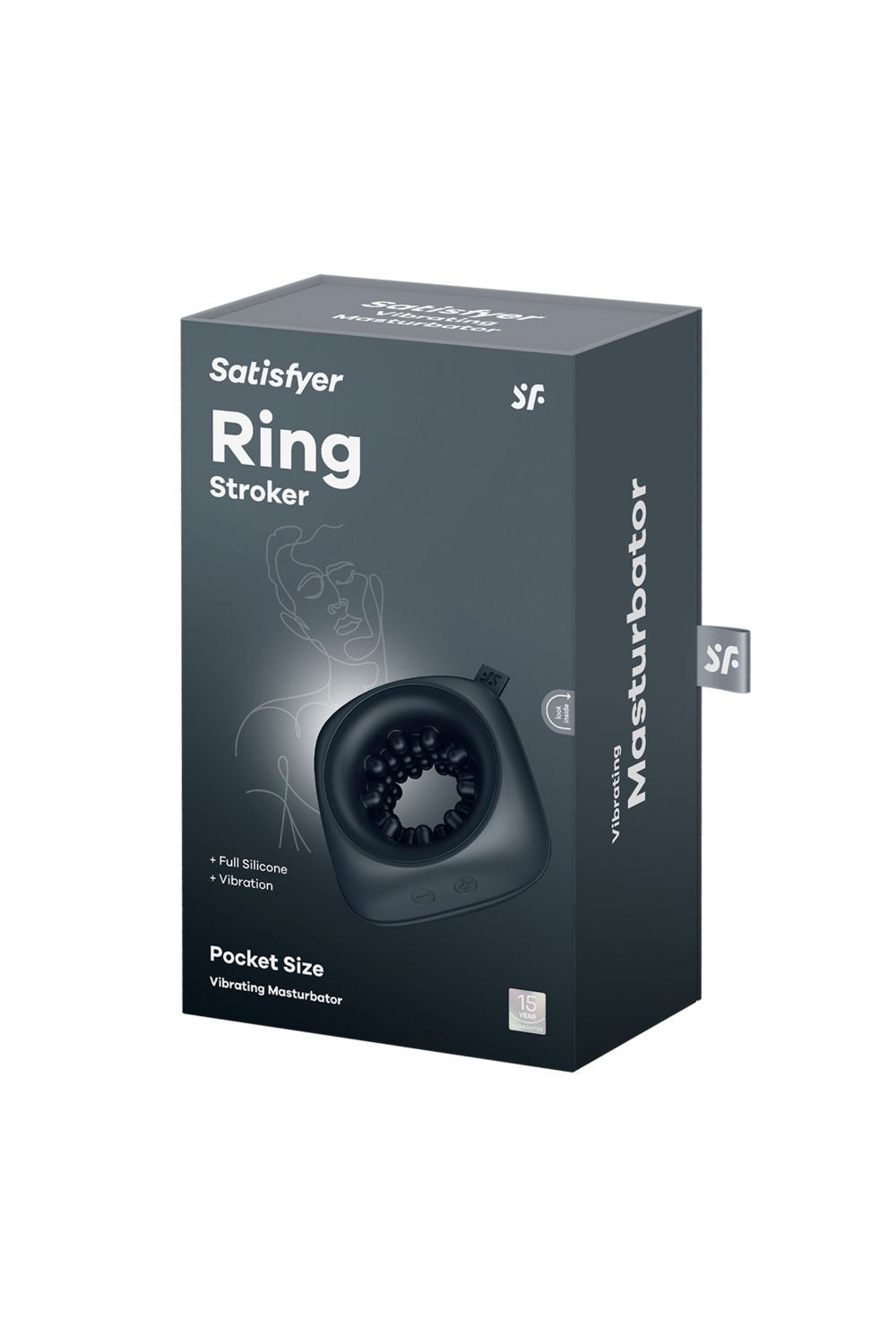 Masturbateur vibrant noir Ring Strocker Satisfyer
