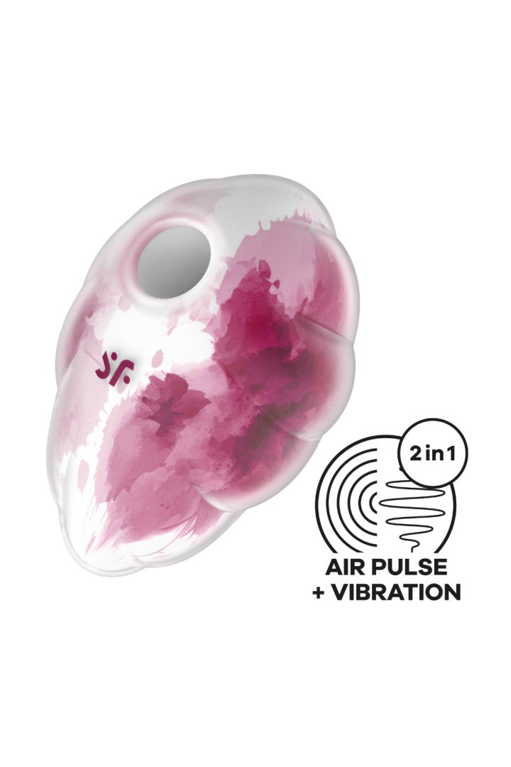 Satisfyer Cloud Dancer - Rose et blanc