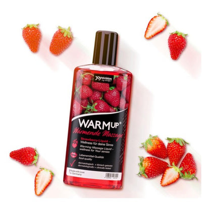 Huile de massage chauffante fraise (150 ml)
