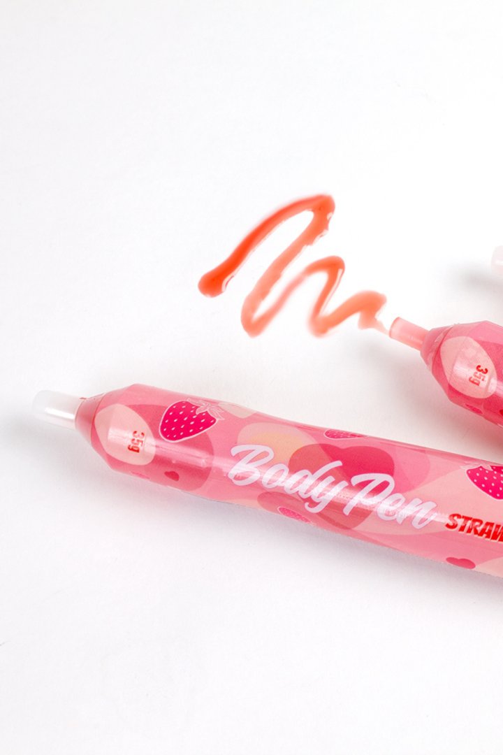 Stylo corporel bodypaint comestible fraise