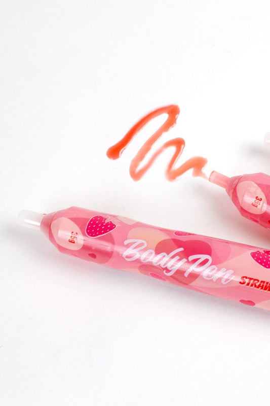 Stylo corporel bodypaint comestible fraise