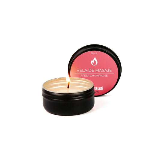 Bougie de massage Diversual Champagne et fraise