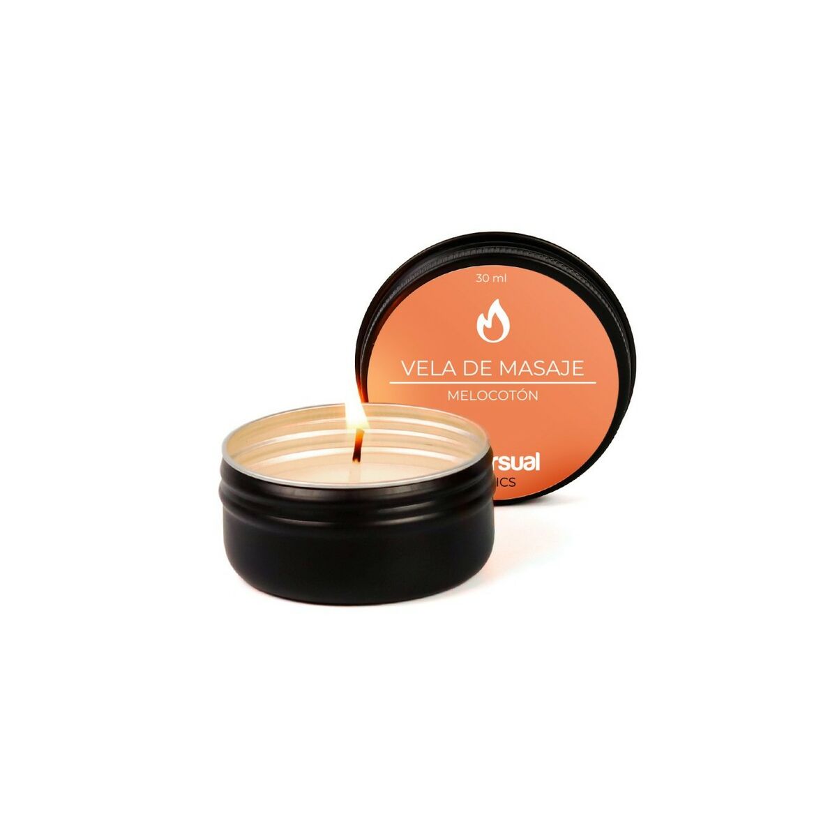Bougie de massage Diversual Pêche