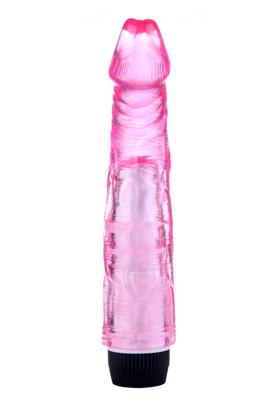 Vibromasseur 20 cm Jelly rose